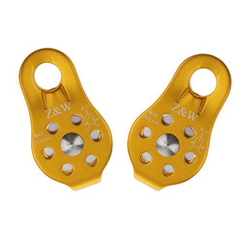 Preisvergleich Produktbild IPOTCH 2er / Set Seilblock Windenrolle Klappblock