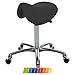 Produktbild Sattelhocker Exklusiv mit Polster und Rollen, Rollhocker, Arbeitshocker