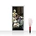 Produktbild Vlies Türtapete 91x211 cm PREMIUM PLUS Tür Fototapete Türposter Türpanel Foto Tapete Bild - STAR WARS C-3PO & R2-D2 & BB-8 Kindertapete Cartoon Roboter - no. 846