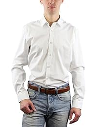 CR7 CRISTIANO RONALDO Hemd CR7 Shirt Classic fit - Camiseta/Camisa deportivas para hombre, color weiß, talla L