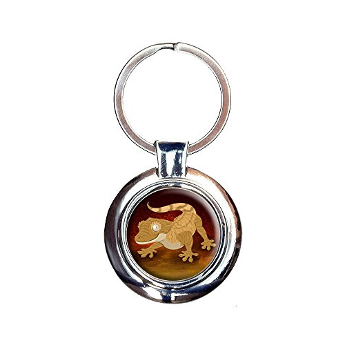 Crested Gecko Llavero Clave Anillo