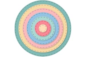 Craftelier - Set de Mini Troqueles Esenciales para Creaciones de Scrapbooking, Manualidades y Tarjetería | Forma de Círculos - Tamaño Aproximado de Diámetro entre 1,00 cm y 7,00 cm