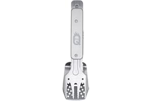 ProQ 4in1 BBQ Multi-tool (Tongs/Spatula/Grill Fork/Bottle Opener), Tools & Accessories, BBQ Gifts for Men, Camping Accessories for Cooking, Grill Tool Set, Camping Tongs and Spatula