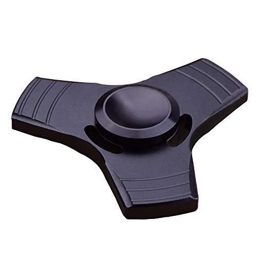 LEEHUR Hand spinner I rotate strongly. Dissolution of stress Finger spinner toy Hand Fidget Spinner Toy which heightens concentration (black)