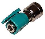 Adaptador de antena Aerzetix - Adaptador de antena de radio de coche C4563 FAKRA-ISO