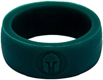 SPARTAN EDITION Men«s Silicone Wedding Rings, Exclusive Design By Kapowaii, High Quality Band Ring for Finger, Resistant Durable Rings, Water, Work, Sport Activities, Lifetime Guarantee, Premium Presentation, Perfect Gift for an Active Person, Actual Lifestyle