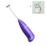 Malloom® venta caliente bebidas leche vaporizador espumante batidor mezclador agitador batidora de huevos (púrpura)
