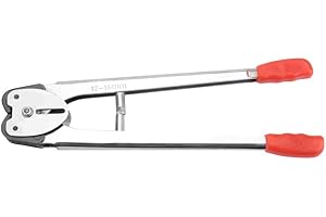 TTAMG Pinza per imballaggio, pinze per imballaggio spessore 3mm Reggiatrice manuale Pinza flessibile a doppio imballaggio Bocca flessibile per reggia Sigillatura e imballaggio