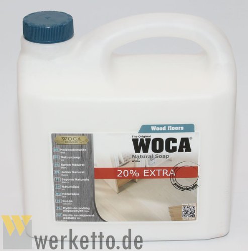 WOCA Holzbodenseife 3 L, 1 Stück, weiß, 511130A