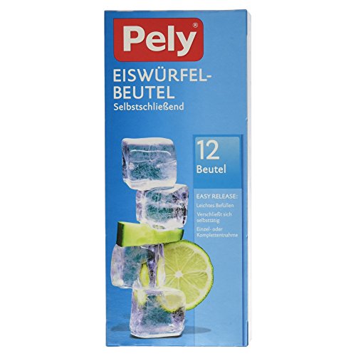 pely 5146 Eiswürfel-Beutel, selbstschließend, 12 Beutel