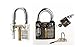 Produktbild 2 x Lock Picking Übungsschloss incl. Schlüsseln. Bügelschloss Plexiglas Schlösser knacken - Hobby - Übungsschloss Manipulationszylinder- Kreditkartendietriche, Dietrichset Geocaching