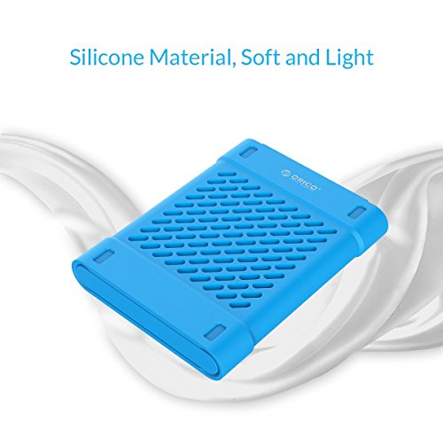 ORICO – 2,5 Zoll Silikon Festplattentasche Schutztasche Schutzhülle für Externe Tragbare Festplatten, HDD/SSD Schutzbox für Western Digital WD Seagate Toshiba Samsung Intenso (Blau) - 3