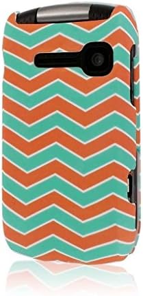 Mpero Snapz Series Rubberized Case for Kyocera Coast/Kona/S2151/S2150 - Mint Chevron