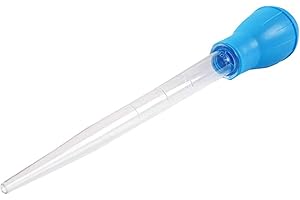 POPETPOP 50ml Pipette D'aquarium, Nettoyeur de Réservoir de Aquarium, Compte-Gouttes de Réservoir de Poisson, Outil de Changement Coral Feeder (Bleu)