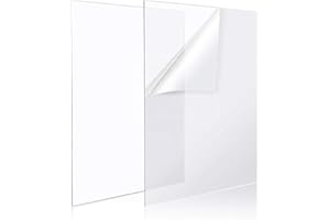 DNQ 1mm Crystal Clear Acrylic Perspex Plastic Sheet Panel Transparent for Multipurpose Crafting, DIY, Picture Frame, Glass Painting, Wedding Signs, Shed Windows, Plexiglass (A2 (594 x 420 mm))