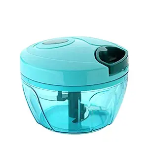 IM Enterprise Quick Manual Vegetable Chopper with 3 Stainless Steel Blades - 450ml, Green