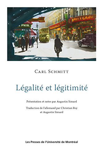 Légalité et légitimité: Présentation et notes par Augustin Simard