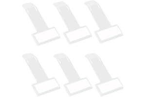 ACYDSR 6 Pièce Clip de Ticket de Pare Brise, Clip de Ticket de Parking, Plastique Ticket de Parking Clip, Clip de Ticket de Parking Ticket Auto-adhésif, Pour Permis de Voiture, Camion et Caravane et factures