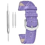 lederarmband für männer 22mm Lederarmband Uhr 22mm violett Armband bunt