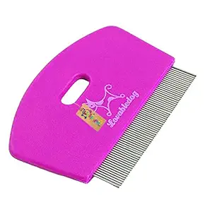 Western Era Brush/Pet Comb for Grooming Cum Massager & Safety for Dog, Puppy, Cat, Kitten (Pink)