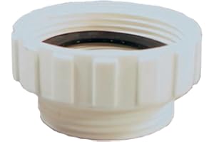 Schläfer 619811 | Riduzione Sifone in Plastica da 1 1/2" a 1 1/4", Adattatore Universale per Tubo di Scarico e Sifone, Riduttore Scarico Lavandino, Riduzione per Sifoni Maschio/Femmina