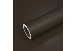 VEELIKE Ciemnobrązowa tapeta samoprzylepna mokka brązowy papier kontaktowy do mebli winylowa folia do szafek kuchennych naklejki łazienka wodoodporny gruby papier podszewka na ściany salon 40 cm × 300