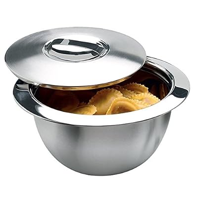 Weis 24020 Bol Thermo Paroi Double avec Insert, Acier Inoxydable, Argent, 20 x 20 x 12 cm