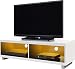 Produktbild CENTURION Carus (Kaiser) glänzend weiß Dual Stilvolle modernen 66 cm-55 "flach Bildschirm Designer TV stehen, mit LED-Lichtern