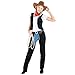 Produktbild TecTake dressforfun Frauenkostüm Cowgirl | Stretch- Shirt + Weste + Chap und Halstuch | Cowboy Sheriff Faschingskostüm (L | Nr. 300561)