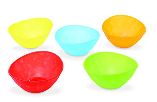 Munchkin 011388 5 Food Bowls in Assorted Colours