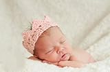 New Handmade Newborn Baby Girl Boy Crochet Knit Crown Hat Photography Prop,Pink