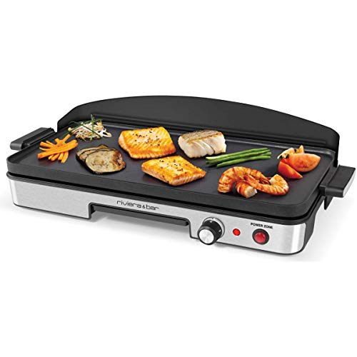 Riviera & Bar - qpl345 - Plancha électrique 1900w 50x22cm Power Zone