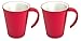 Produktbild Ornamin Kaffeepott 300 ml rot, 2er-Set (Modell 1201) / Kaffeebecher, Mehrwegbecher Kunststoff