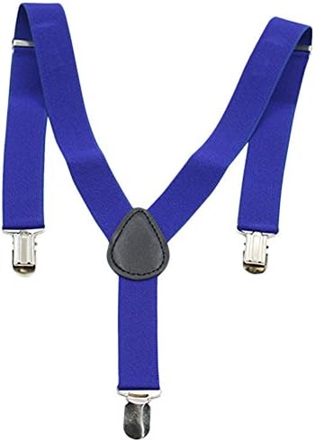 Bluelans® Kids Chidrens Braces Suspenders Boys Girls Junior Child Y Straps Trouser Elastic (Navy Blue)
