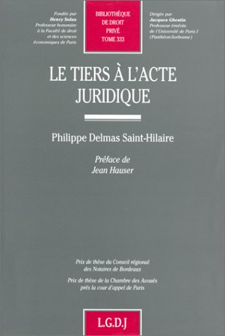 Tiers à l'acte juridique