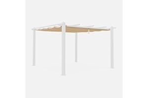 Alice's Garden sweeek - Lona de Techo Beige para pérgola Condate de 3x4m - Lona de pérgola de Repuesto