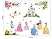 Produktbild ufengke® Schöne Prinzessin Schöne Kleine Zwerge und Cartoon-Burg Wandsticker,Kinderzimmer Babyzimmer Entfernbare Wandtattoos Wandbilder