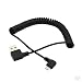 Produktbild perfk 3 Stücke USB A zu Micro USB Typ 5-Pin Kabel Spiral Kabel Datensynckabel - Schwarz
