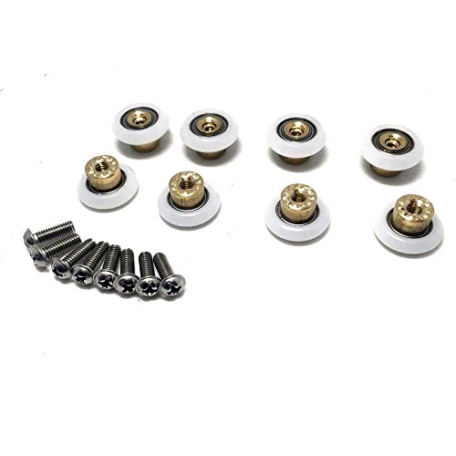 8 x repuesto rodillo de puerta de ducha/Corredores/wheels19 mm diámetro cy-103, Roller diameter 19mm