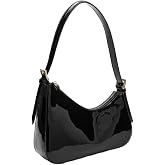 HaveGlam Women’s Patent Leather Shoulder Bag Trendy Glossy Traval Handbag | Small Aesthetic Underarm Bag for Night Out & Part