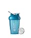 Produktbild BlenderBottle Classic Loop Shaker / Eiweiß Shaker / Diät Shaker / Protein Shaker mit Blenderball aqua 590ml Fassungsvermögen, skaliert bis 400 ml