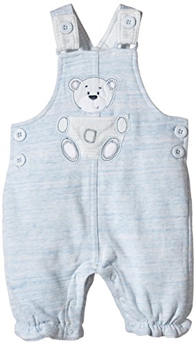 Pumpkin Patch Baby-Boys Knit Bear Dungarees, Whisper Blue, 3-6 Months