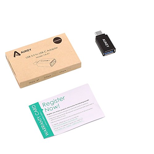 AUKEY USB C Adapter auf USB 3.0 A für Type C Geräte inklusive dem MacBook Pro 2016 , Google Chromebook Pixel , Samsung S8 / S8+ , Nokia N1 Tablet usw. - 7