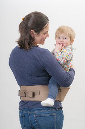 Hippychick HCHIP0005 - Asiento de cadera portabebés, color marrón