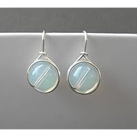 Ohrringe Noble - Opalit - versilbert