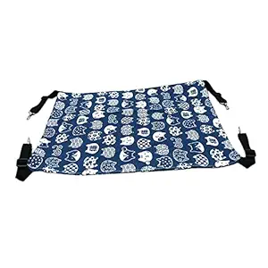 Aswadh Cat Hammock Bed Swing Comfy Dog Pet Cats Hanging Fun Pets Furniture Beds Summer Navy Blue M