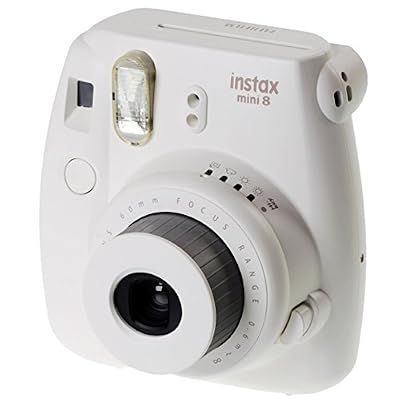 Fujifilm - Instax Mini 8 Appareil - Appareil Photo Instantané - Taille d'image 46 x 62mm (L x H) - Blanc