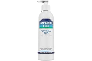 Imperial Feet Balsam do Stóp Niebieski - 150ML Krem Nietłusty do Suchych i Pękających Stóp - Rozmaryn, Eukaliptus, Aloes i Olej Migdałowy - Miękka i Gładka Skóra - Nawilża i Łagodzi Suchą Skórę