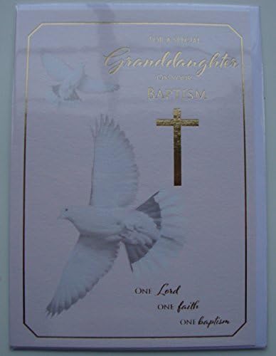 ICG For A Special Granddaughter On Your Baptism Card