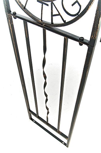 CLP Metall-Rosenbogen COTTAGE, Eisen pulverbeschichtet, Höhe 240 cm, Breite 137 cm, Tiefe 36 cm bronze - 7